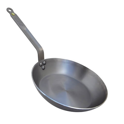 Carbon steel frying pan De Buyer MINERAL B Round Carbon Steel Fry Pan 12.5-Inch