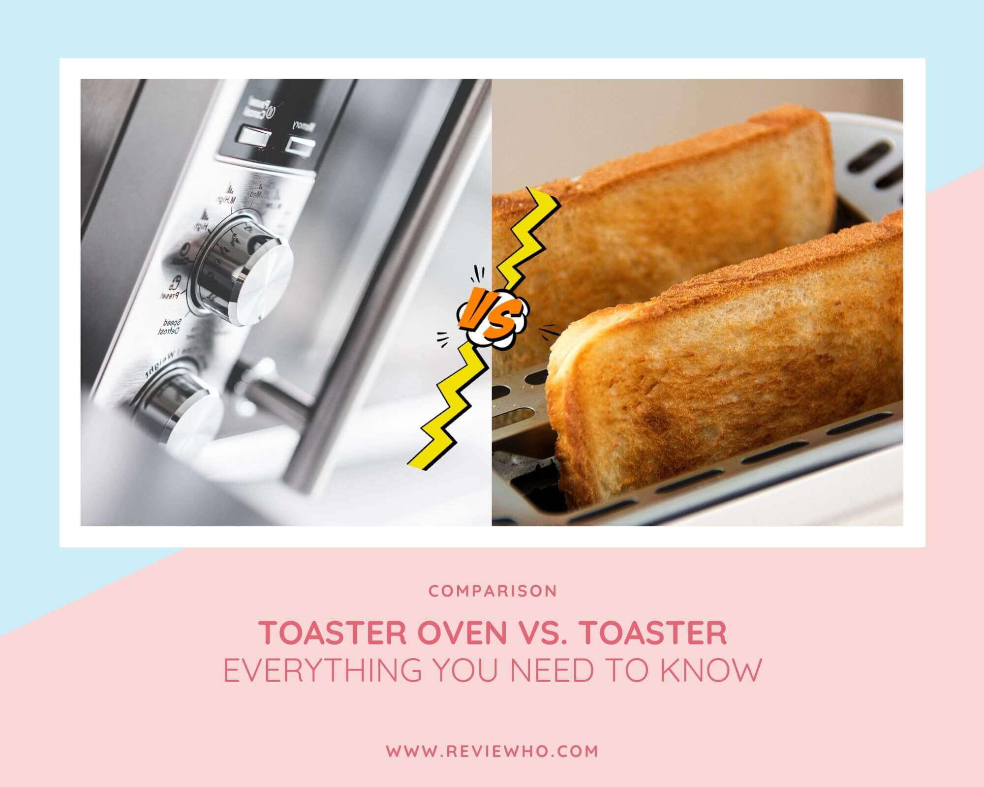 diffidence between toaster and toaster oven