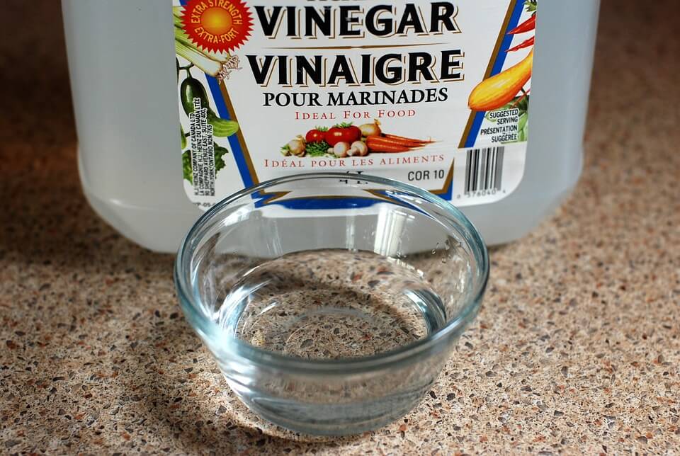 White vinegar for deodorizing microwave 
