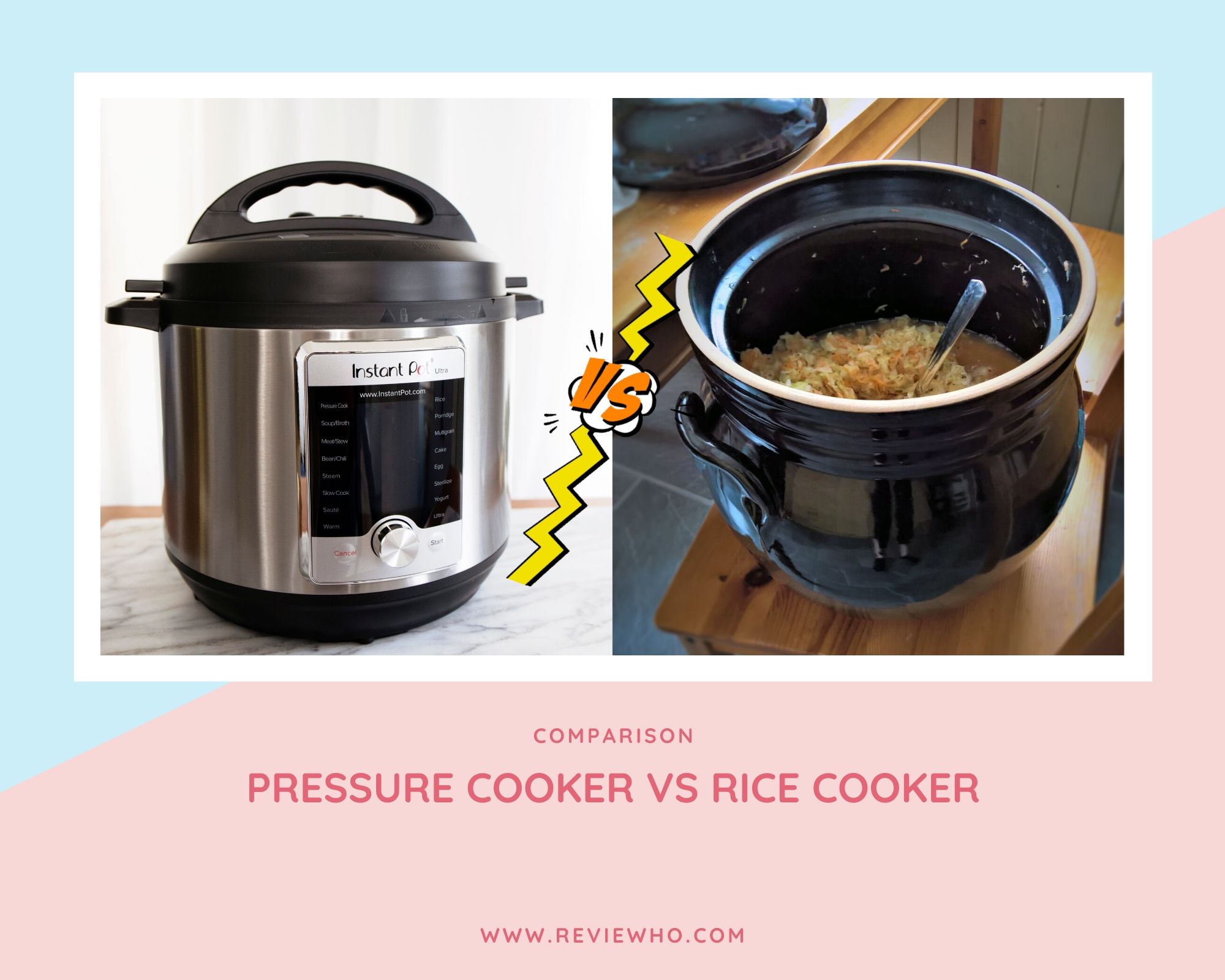 pressure cooker vs rice cooker