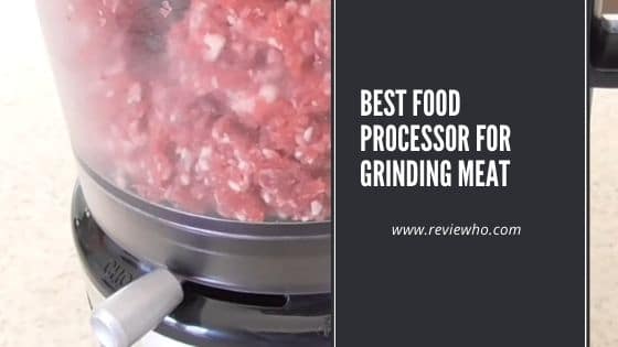 grinding meat in a food processor