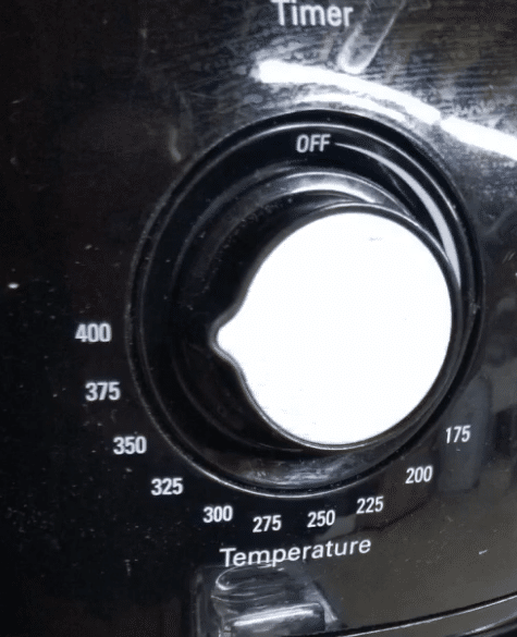 Bella 14538 Electric Hot Air Fryer manual controls