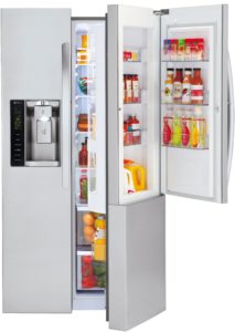 LG - Door-in-Door 26.0 Cu. Ft. Side-by-Side Refrigerator with Thru-the-Door Ice and Water