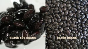 Black Soy Bean and black beans
