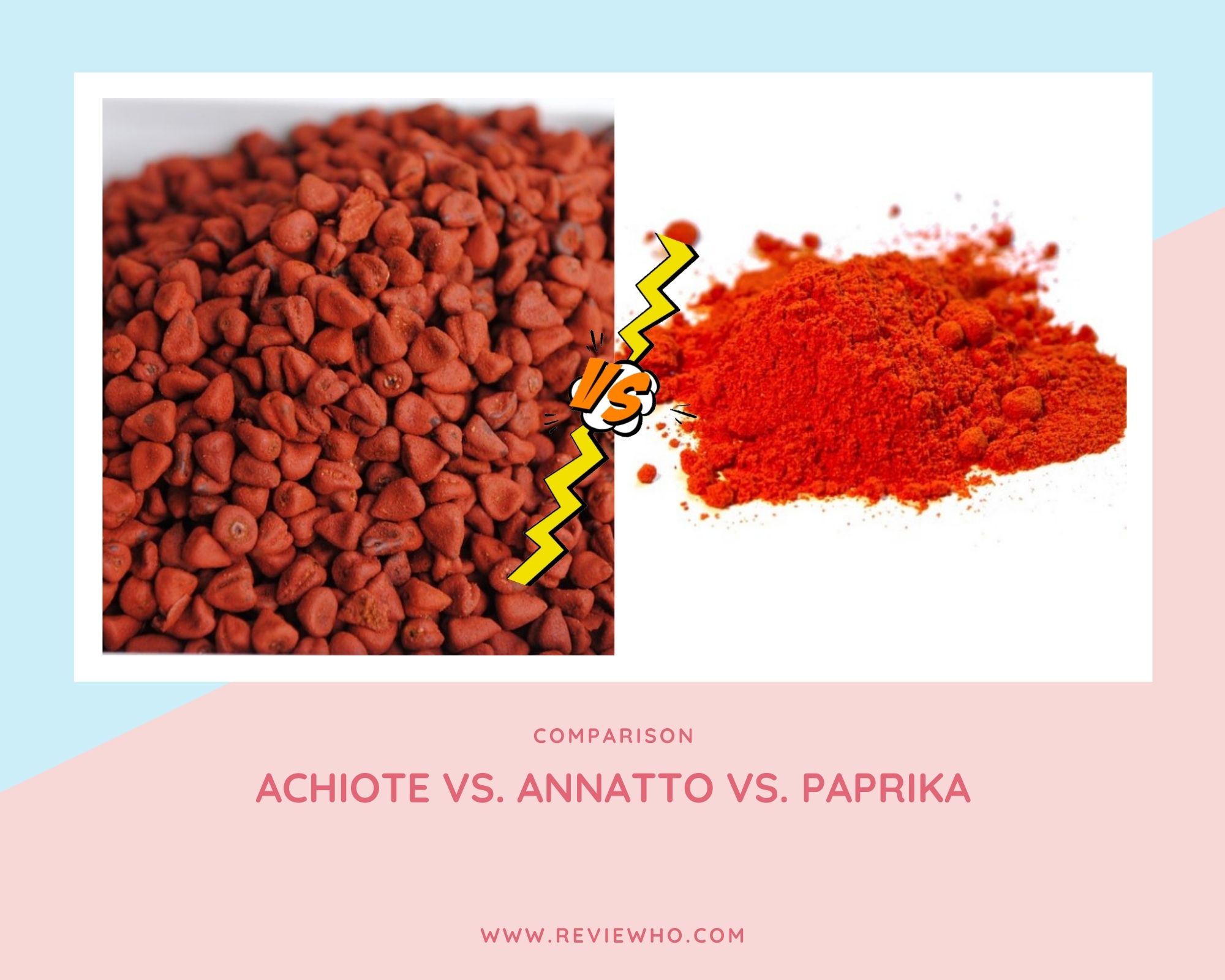 Achiote vs. Annatto vs. Paprika