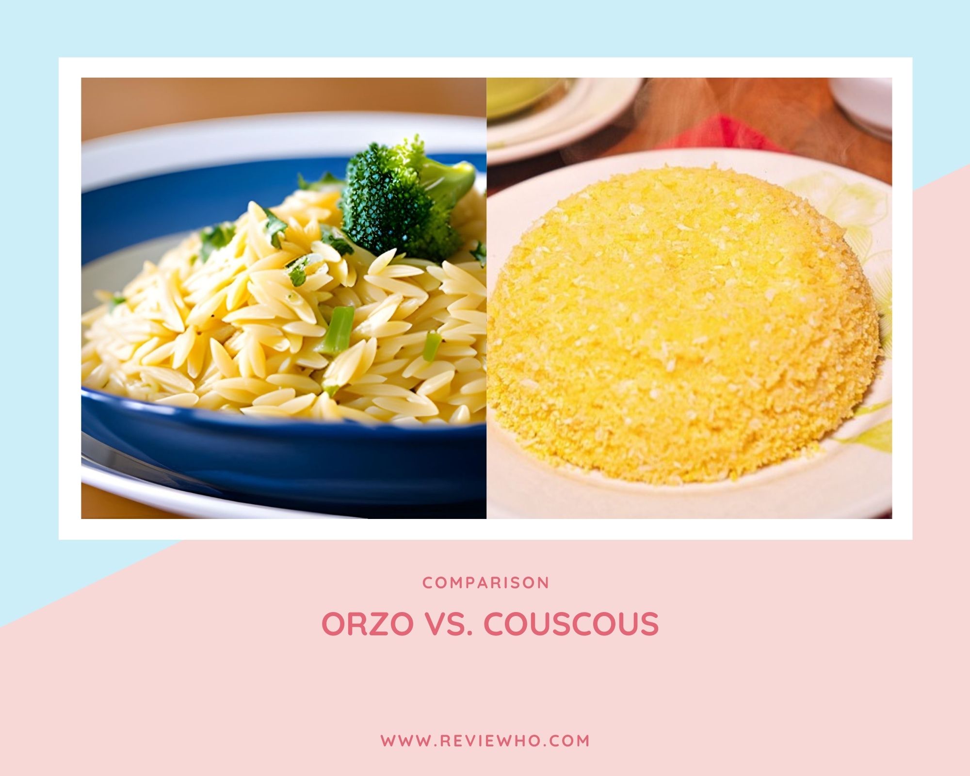 Difference between Orzo and Couscous