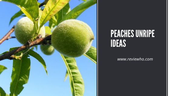 What To Do with Unripe Peaches